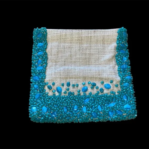 Banana Republic beaded fold over zippered clutch - Picture 2 of 9